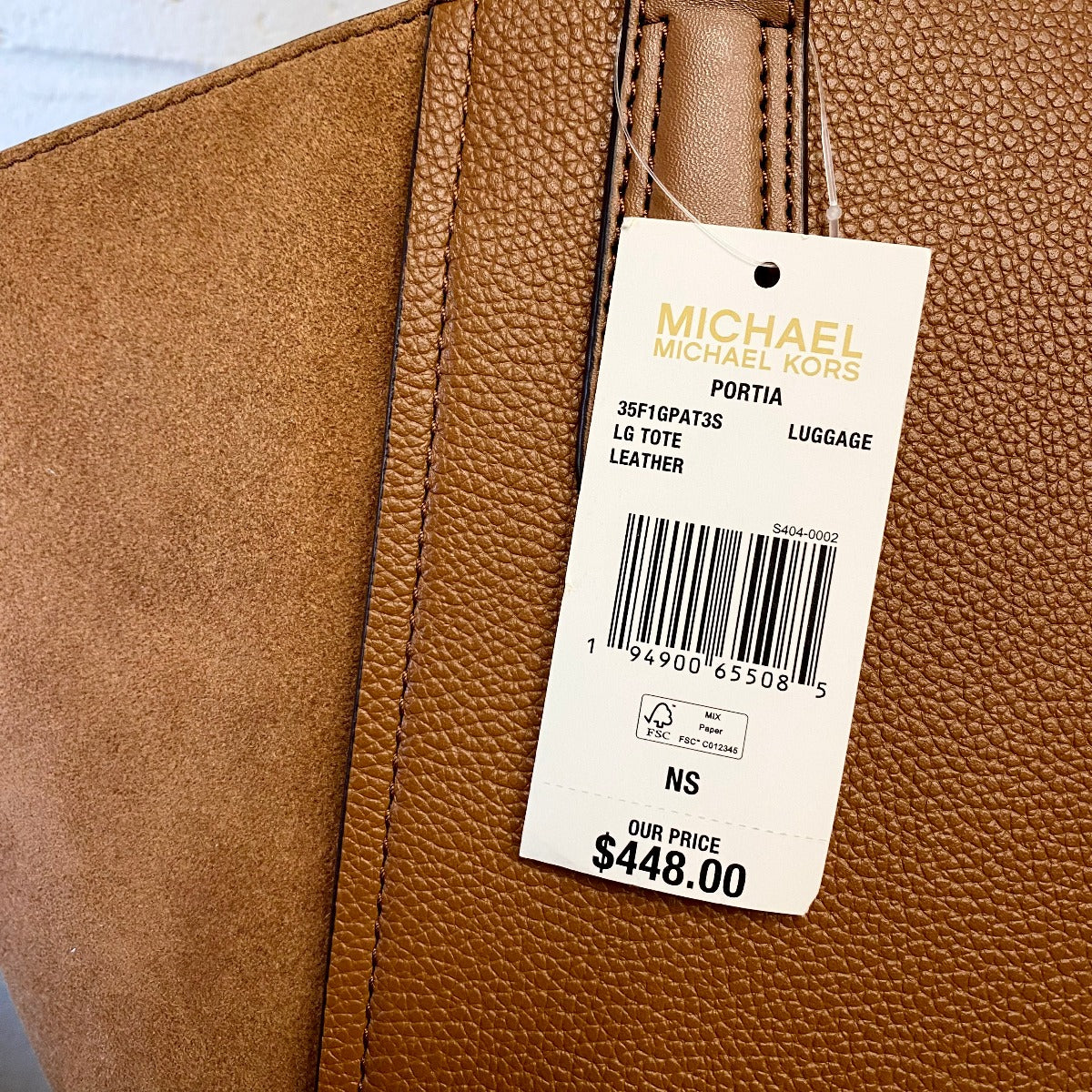 Michael Kors 35F1GPAT3S Portia Small Bucket Bag In Luggage Michael Kors 35F1GPAT3S Portia Small Bucket Bag In Luggage